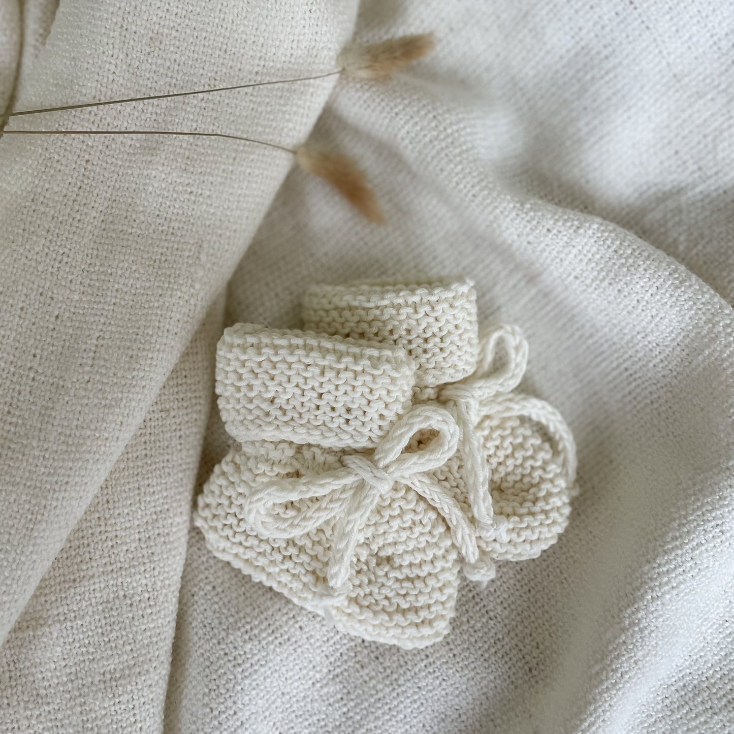 Knit Booties 'Cream'