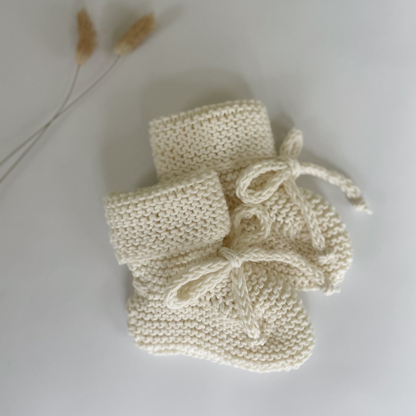 Knit Booties 'Cream'